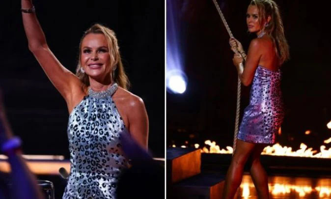 ''Amanda Holden Turns Heads in Eye-Catching Metallic Dress for Britain's Got Talent Semi-Finals''