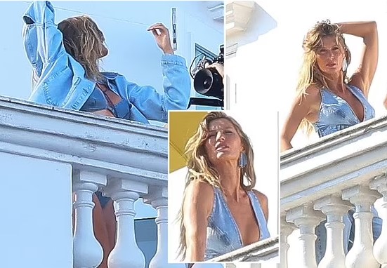 Gisele Bündchen turns heads as she poses for steamy shoot