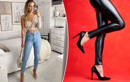 This is what your going out outfit says about you-leather leggings scream you're on the pull