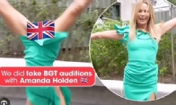 Amanda Holden, 53, stuns fans with handstand in tight dress