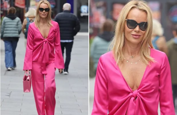 Amanda Holden's Stunning Barbie-Inspired Look in London