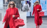 Amanda Holden Stuns in Red as She Reunites with Jamie Theakston