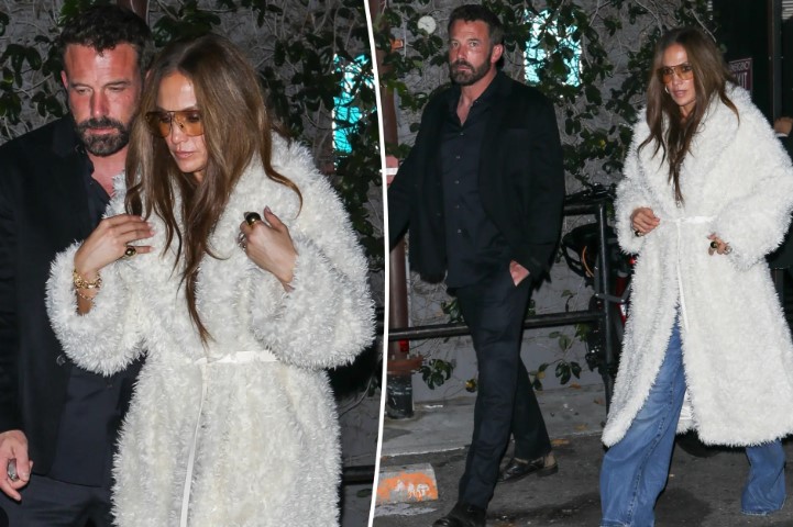 JLo stuns in fur coat as she shows love for Ben after SNL