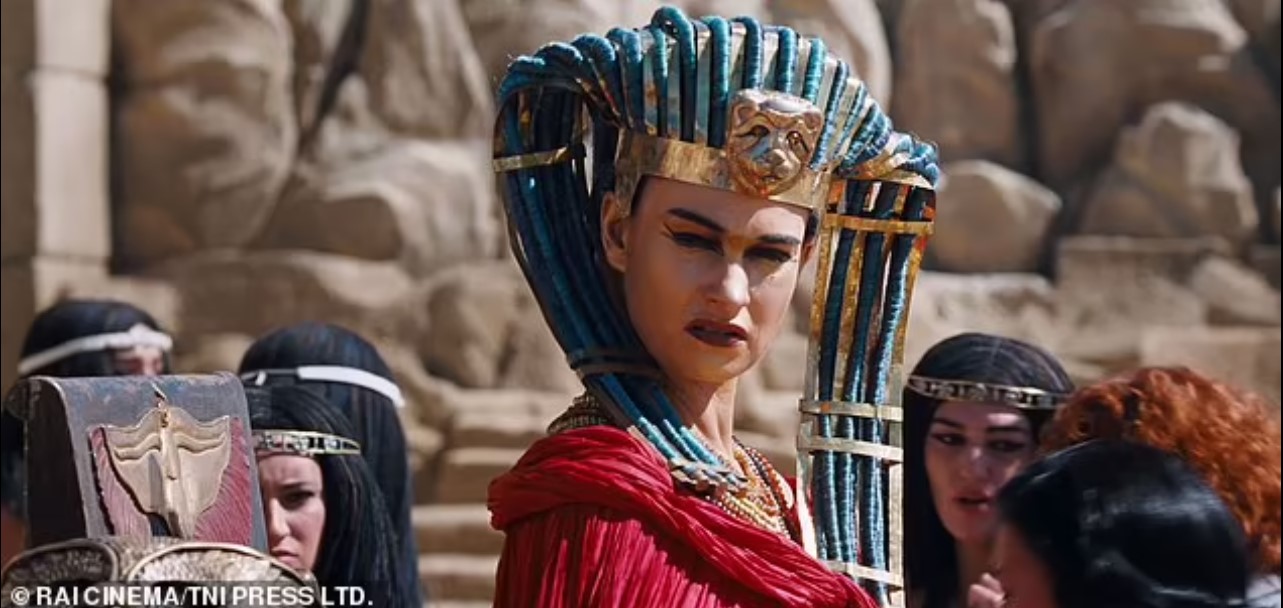 Lily James Transforms Into Egyptian Pharaoh