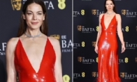 Michelle Monaghan Stuns in Red at the BAFTAs.