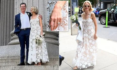 Naomi Watts, 54, and Billy Crudup tied the knot on Friday, June 9, in a ...