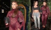 TOWIE's Livvy Jay Stuns in Lace Catsuit at Essex Dinner